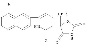 2,4-Oxazolidinedione, 5-[6-(8-fluoro-2-naphthalenyl)-1,2-dihydro-2-oxo-3-pyridinyl]-5-(1-methylethyl)-